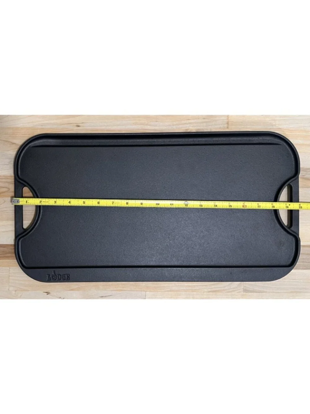 LODGE Pro-Grid Reversible Cast Iron Grill Griddle Combo PG12 USA 20